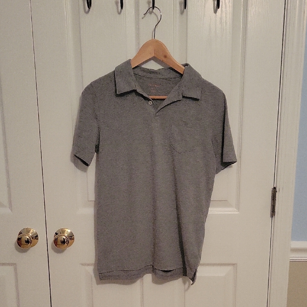 Cat & Jack Boy's Classic Gray Polo Shirt